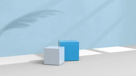 Product background using 3D rendering and geometry. background for products mock Illustrazione stock