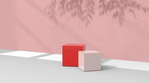 Product background using 3D rendering and geometry. background for products mock Stock Illustration