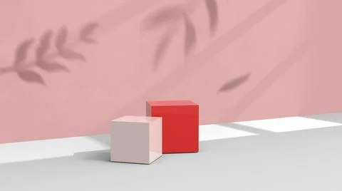 Product background using 3D rendering and geometry. background for products mock Stock Illustration