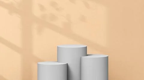 Product background using 3D rendering and geometry. background for products mock Stock Illustration