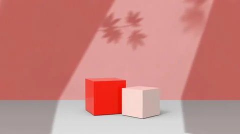 Product background using 3D rendering and geometry. background for products mock Stock Illustration