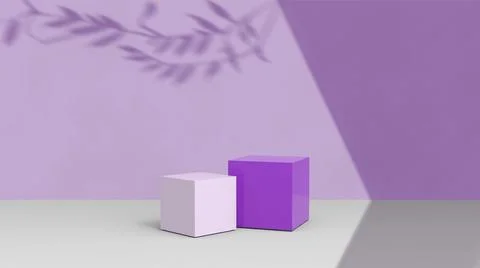 Product background using 3D rendering and geometry. background for products mock Stock Illustration