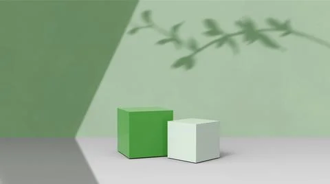 Product background using 3D rendering and geometry. background for products mock Illustrazione stock