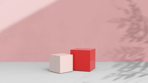 Product background using 3D rendering and geometry. background for products mock Stock Illustration