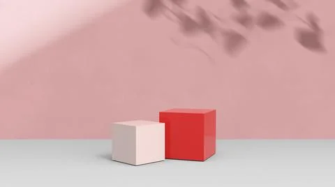 Product background using 3D rendering and geometry. background for products mock Stock Illustration