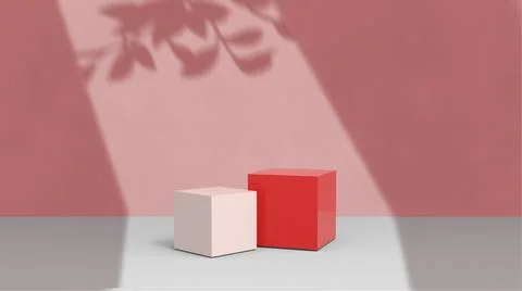 Product background using 3D rendering and geometry. background for products mock Stock Illustration