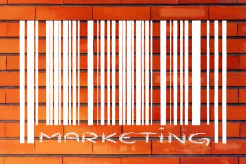 Product bar code with promotion Stock Illustration