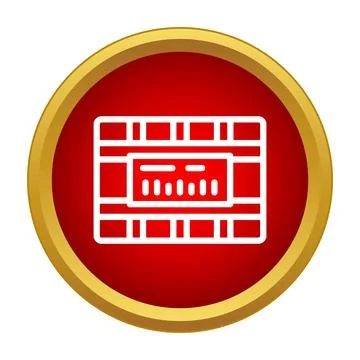 Product barcode scanner icon detecting items Stock Illustration