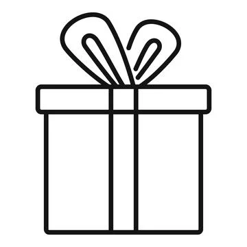 Product box icon outline vector. Paper parcel 库存插图