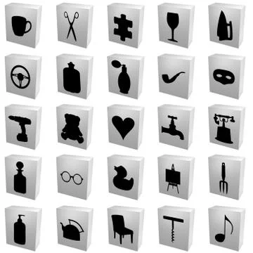 Product Boxes Stock Illustration