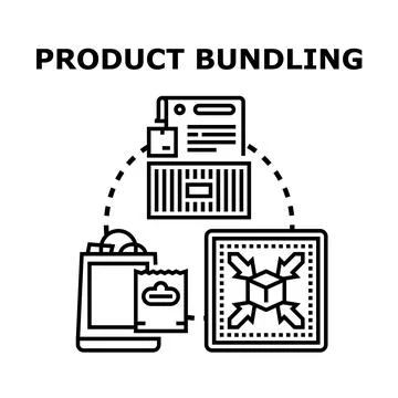 Product bundling concept vector illustration for marketing Stock Illustration