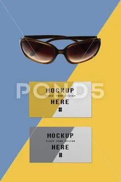 Product card mockup design PSD-Vorlage
