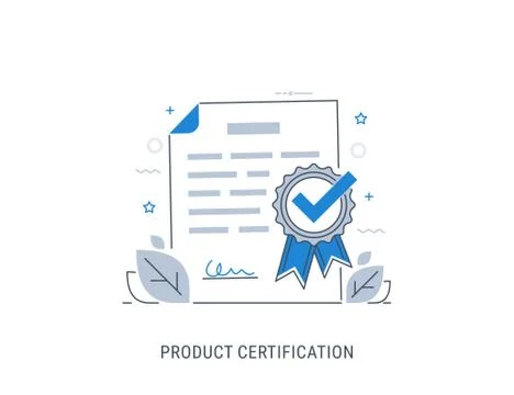 Product certification vector illustration Stock Illustration