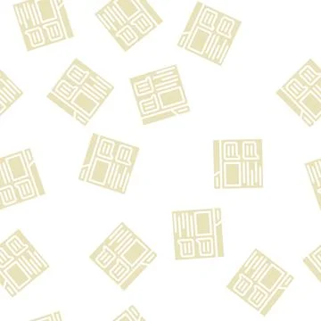 Product characteristics and communication with client glyph vector seamless p Stock Illustration