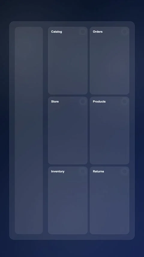 Product Collection Builder Modern Gradient SaaS Interface Vertical Animation Stock Footage 345154842