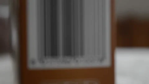 Product commerce barcode symbol technology. bar code focus movement Stock Footage 172525147