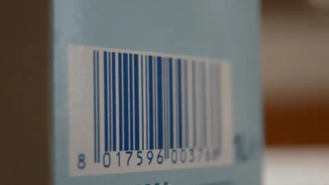 Product commerce barcode symbol technology. bar code focus movement Stock Footage 172525593