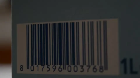 Product commerce barcode symbol technology. bar code focus movement Stock Footage 172525742