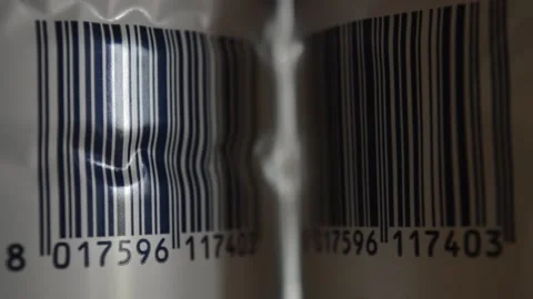 Product commerce barcode symbol technology. bar code focus movement Stock Footage 172526058