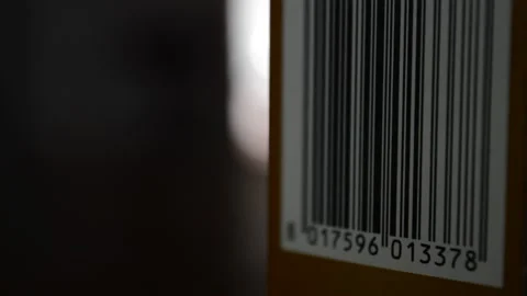Product commerce barcode symbol technology. bar code focus movement Stock Footage 172527938