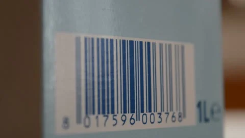 Product commerce barcode symbol technology. bar code focus movement Stock Footage 172528117