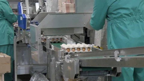 Product on the conveyor Stock Footage 93357659