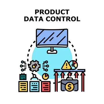 Product data control management system developing strategy Stockillustratie
