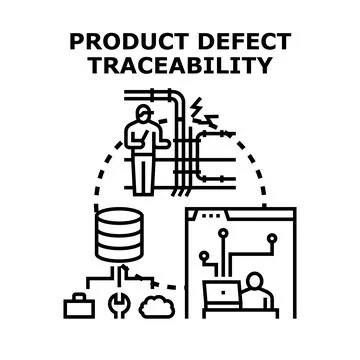 Product defect traceability system for quality management 스톡 일러스트
