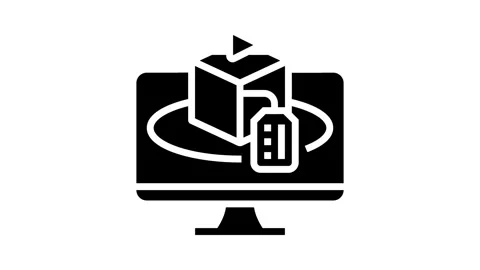 Product demonstration technical sales engineer glyph icon animation Stock Footage 326147938