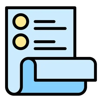 Product description icon vector flat Stock Illustration