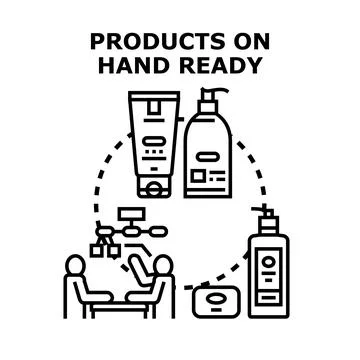 Product development and innovation for cosmetics branding Stock Illustration