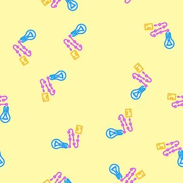 Product development business process vector seamless pattern Stock Illustration