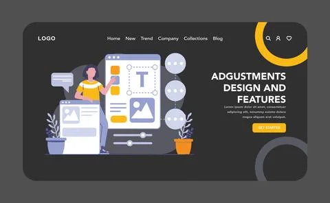 Product development concept. Flat vector illustration. Stock Illustration