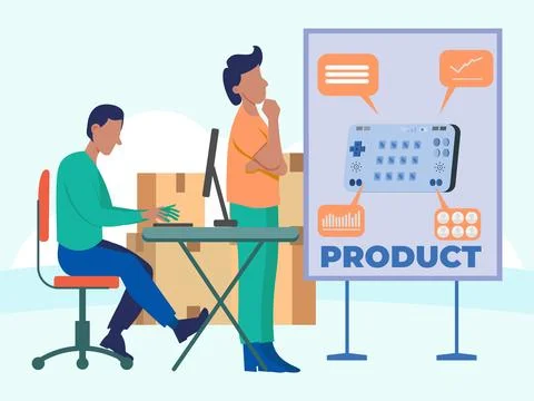 Product Development Concept Illustration Stock Illustration