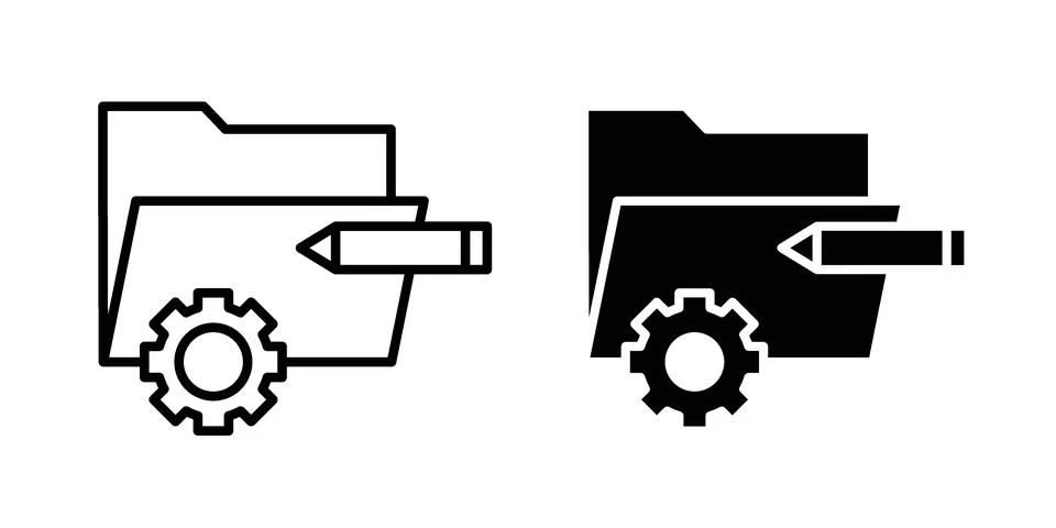 Product development icon bundle for website design projects Stock Illustration