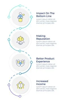 Product development infographic design template Stock Illustration