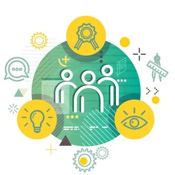 Product Development Process - Abstract Illustration Stock Illustration