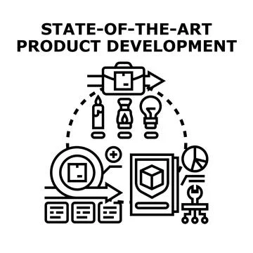 Product development process with agile methodology concept Stock Illustration