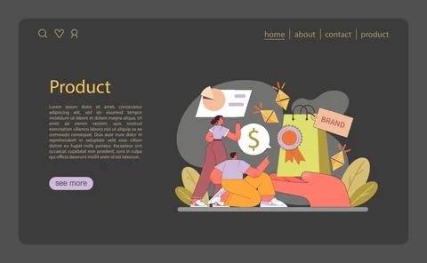 Product Development process. Designing and valuing brand identity in the Stock Illustration