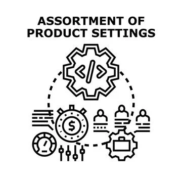 Product development process strategy optimization vector concept Illustrazione stock