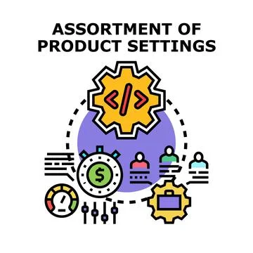 Product development process strategy optimization vector concept Stock Illustration