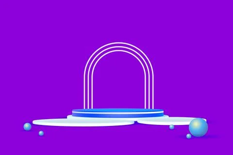 Product display 3d podium background Stock Illustration