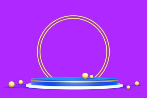 Product display 3d podium background Stock Illustration