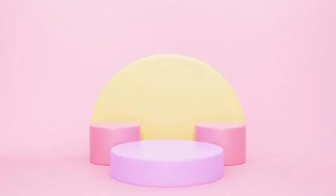 Product display 3d podium background Stock Illustration