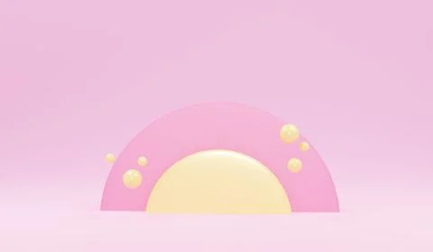 Product display 3d podium background Stock Illustration