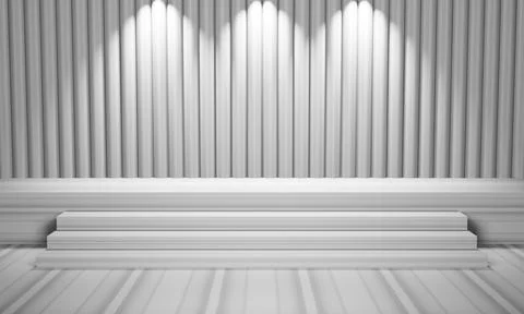 Product display backdrop with patterned wall concrete texture 3d rendering Foto stock