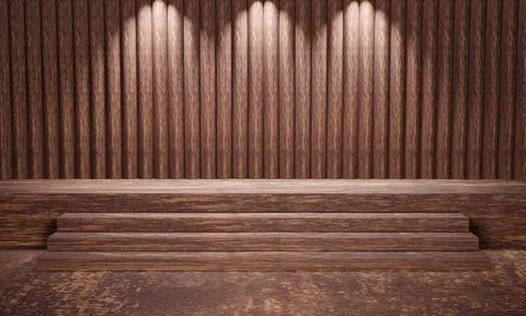 Product display backdrop with patterned wall concrete texture 3d rendering Foto stock