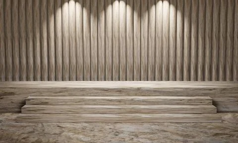 Product display backdrop with patterned wall concrete texture 3d rendering Foto stock