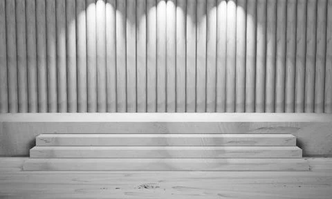 Product display backdrop with patterned wall concrete texture 3d rendering Foto stock