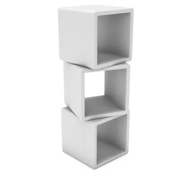 Product display boxes 3D. Stock Illustration